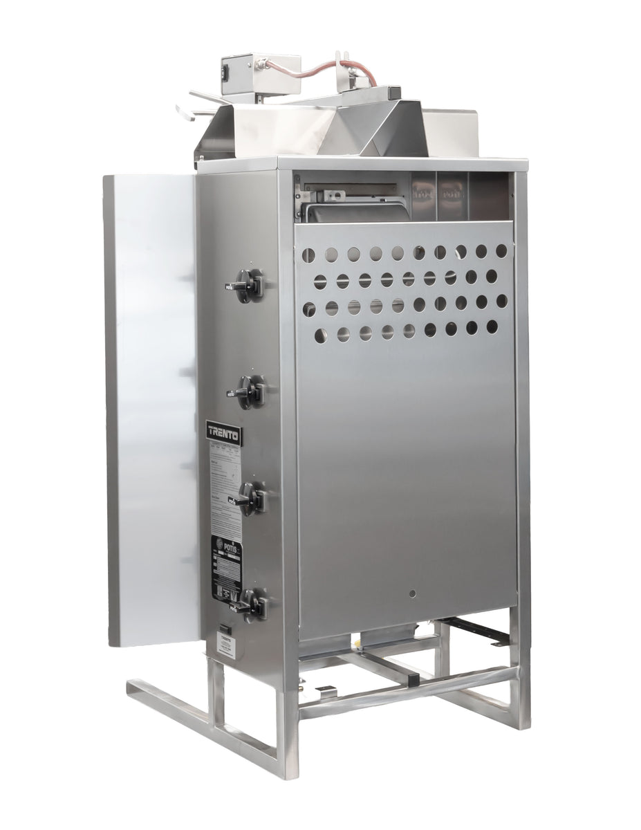 Omcan 49161 154.3 Lb Natural Gas Doner Kebab Machine, 4 Burners, 38,000 BTU, Stainless Steel, Made in Germany