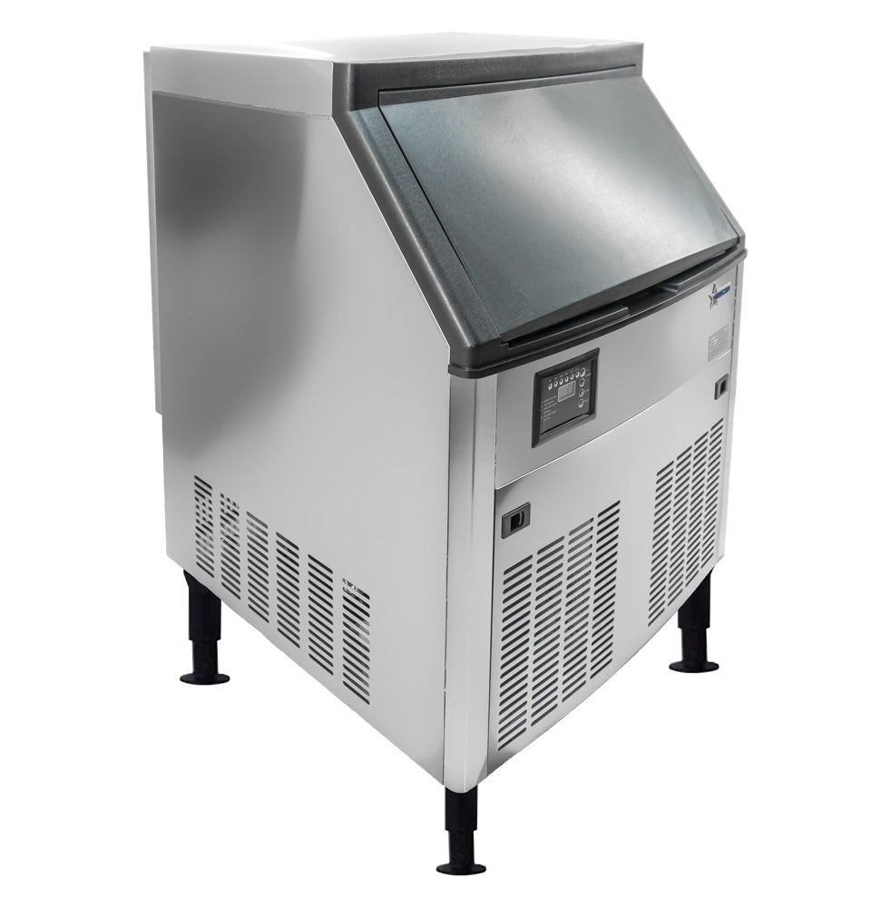 Omcan IC-CN-0219S 26 In. Ice Maker, 210 lb/Day, 79.4 lb Bin, Full Cube, Air Cooled, Energy Star
