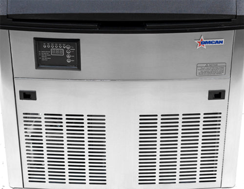 Omcan IC-CN-0219S 26 In. Ice Maker, 210 lb/Day, 79.4 lb Bin, Full Cube, Air Cooled, Energy Star