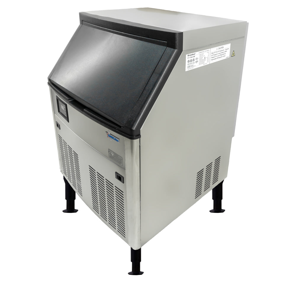 Omcan IC-CN-0219S 26 In. Ice Maker, 210 lb/Day, 79.4 lb Bin, Full Cube, Air Cooled, Energy Star