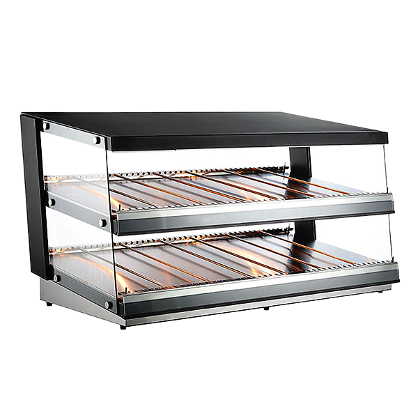 Omcan DW-CN-0138 50 In. Countertop Pass-Through Display Warmer, 138L (4.87 Cu. Ft.), Tempered Glass