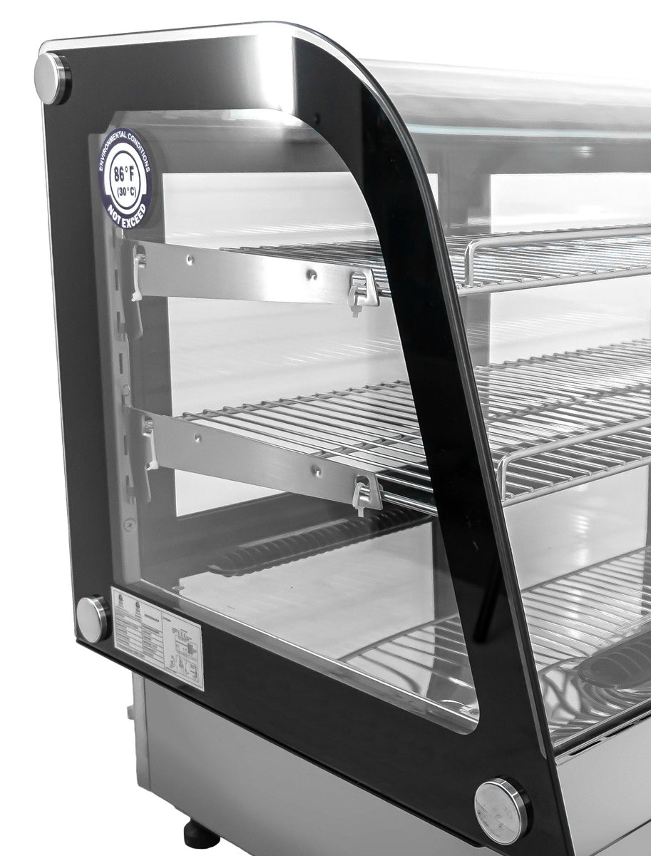 Omcan RS-CN-0202-4D 48 In. Drop-In Curved Glass Refrigerated Display Showcase, 157L (5.54 Cu. Ft.), R290