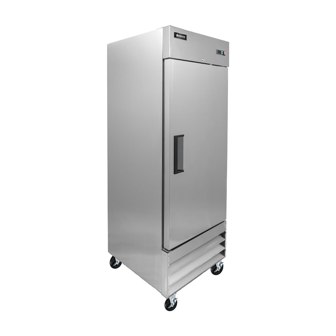 Omcan FR-CN-0737-HC 29 In. Stainless Steel Single-Door Reach-In Freezer, 23 Cu. Ft., Self-Closing Doors, R290 Refrigerant