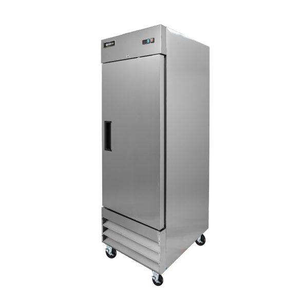 Omcan FR-CN-0737-HC 29 In. Stainless Steel Single-Door Reach-In Freezer, 23 Cu. Ft., Self-Closing Doors, R290 Refrigerant