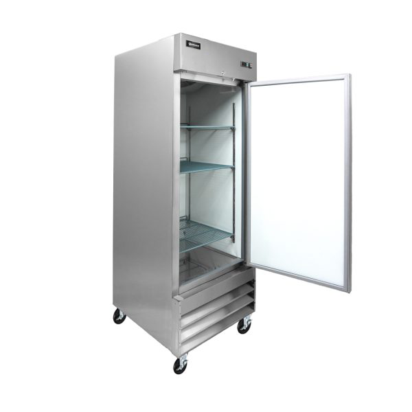 Omcan FR-CN-0737-HC 29 In. Stainless Steel Single-Door Reach-In Freezer, 23 Cu. Ft., Self-Closing Doors, R290 Refrigerant