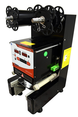 Omcan SE-CN-0095 Automatic Drink Sealing Machine, 3.7" Cup Size, 120W, Supports PP/PE/PET/Paper/PLA/Aluminum Cups