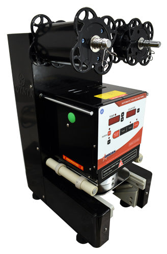 Omcan SE-CN-0095 Automatic Drink Sealing Machine, 3.7" Cup Size, 120W, Supports PP/PE/PET/Paper/PLA/Aluminum Cups