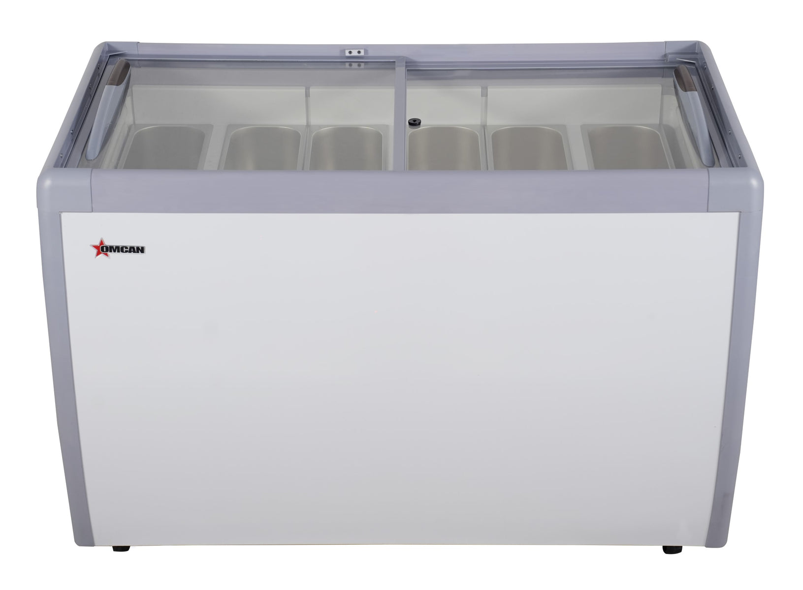 Omcan 47743 50 In. Gelato Display Case, 10.2 cu. ft. (290L), 9 x 5L Pans, Sliding Doors with Locks