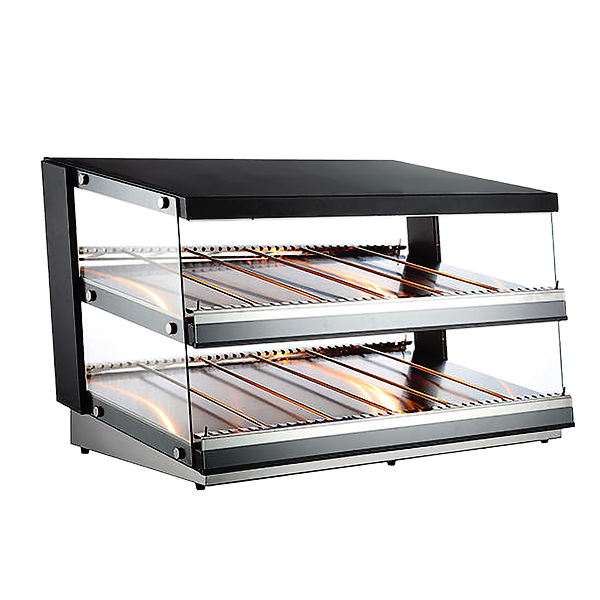Omcan DW-CN-0121 44 In. Countertop Pass-Through Display Warmer, 121L (4.27 Cu. Ft.), Tempered Glass