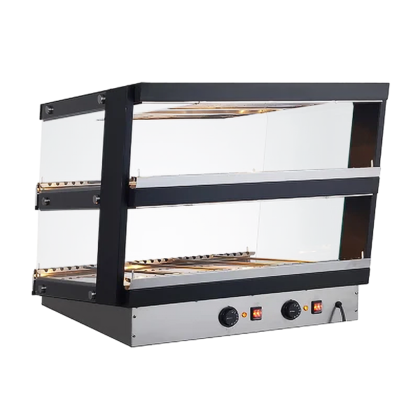 Omcan DW-CN-0121 44 In. Countertop Pass-Through Display Warmer, 121L (4.27 Cu. Ft.), Tempered Glass