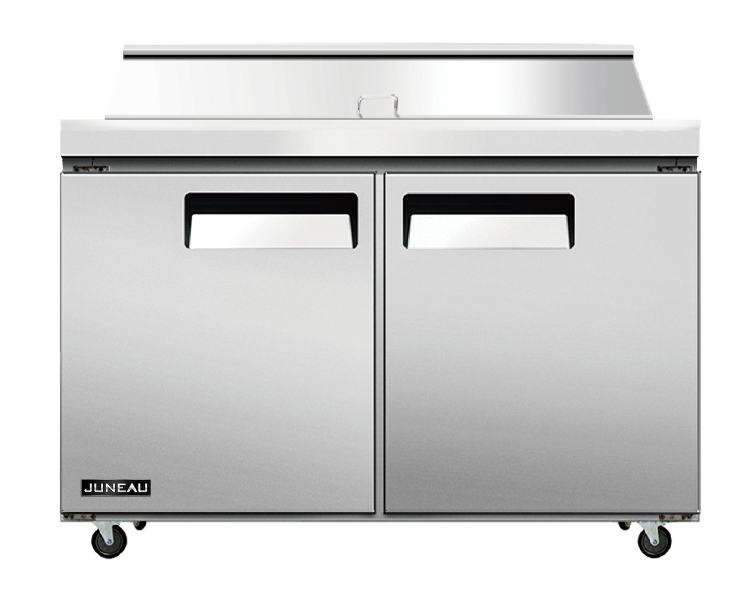 Omcan PT-TH-1524-HC 60 In. Juneau Refrigerated Prep Table, 2-Door, 16.6 Cu. Ft., R290