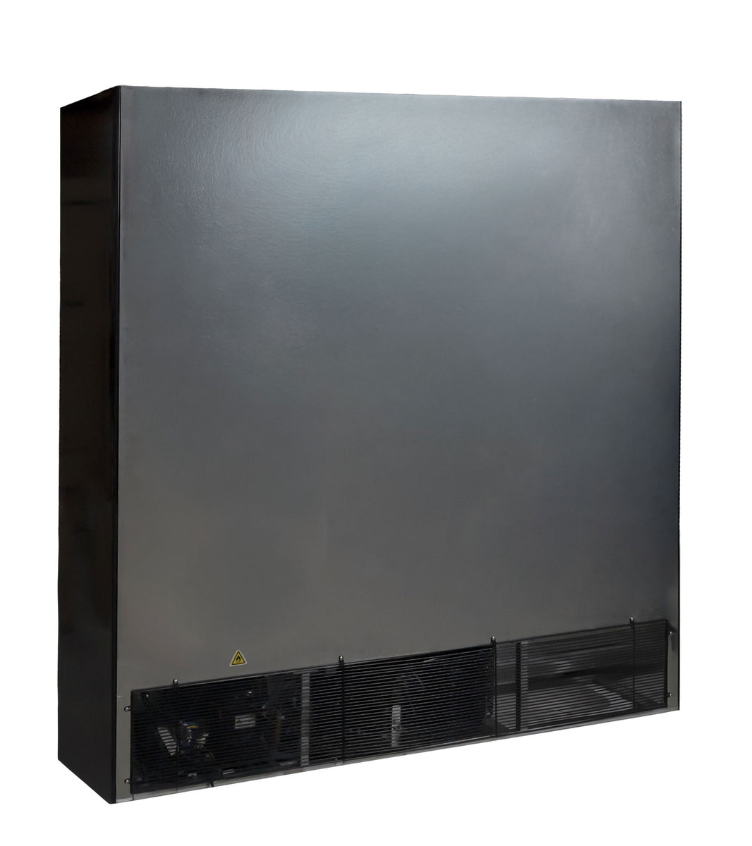 Omcan RE-CN-1500B 71 In. 3-Door Glass Door Merchandiser, 53 Cu. Ft., Black, LED Lighting