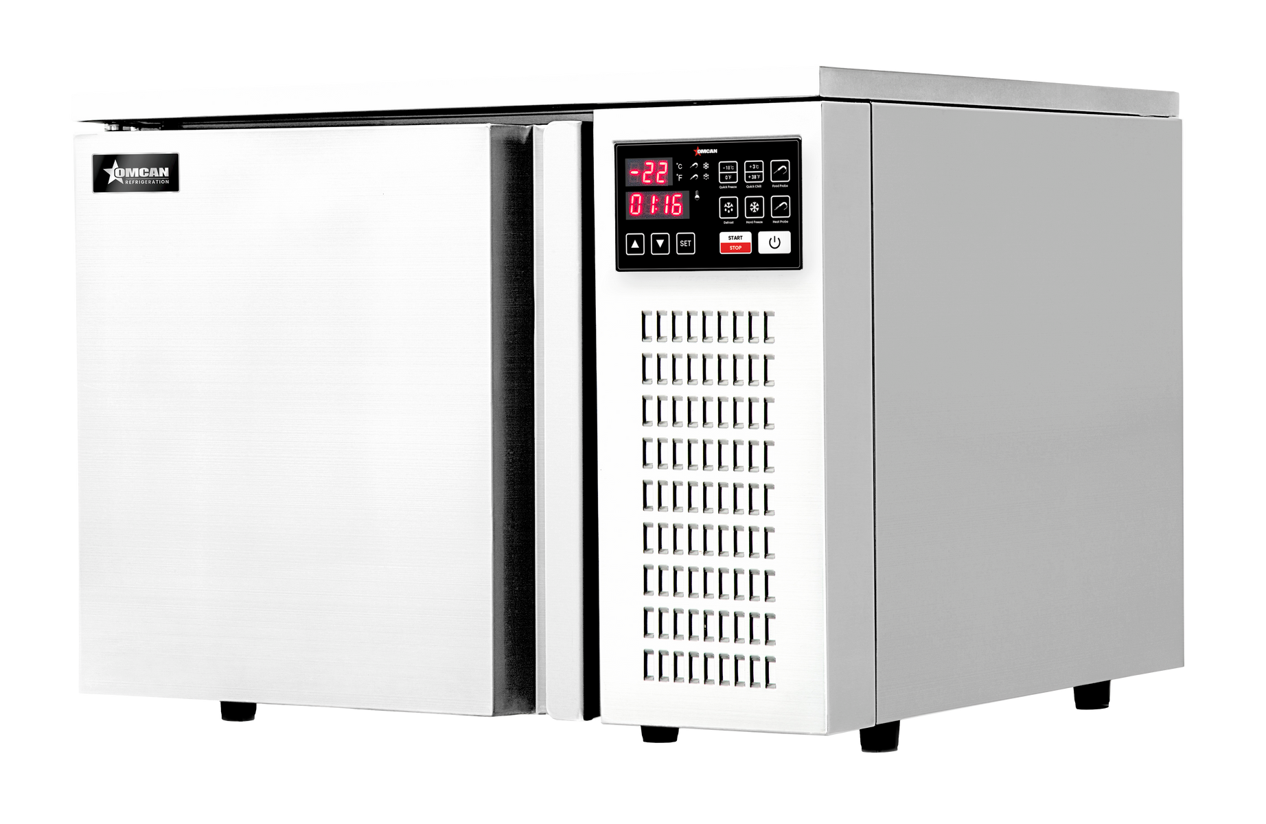 Omcan BC-CN-0003 25 In. Blast Chiller/Freezer, Countertop, 3 Pan Capacity, Stainless Steel