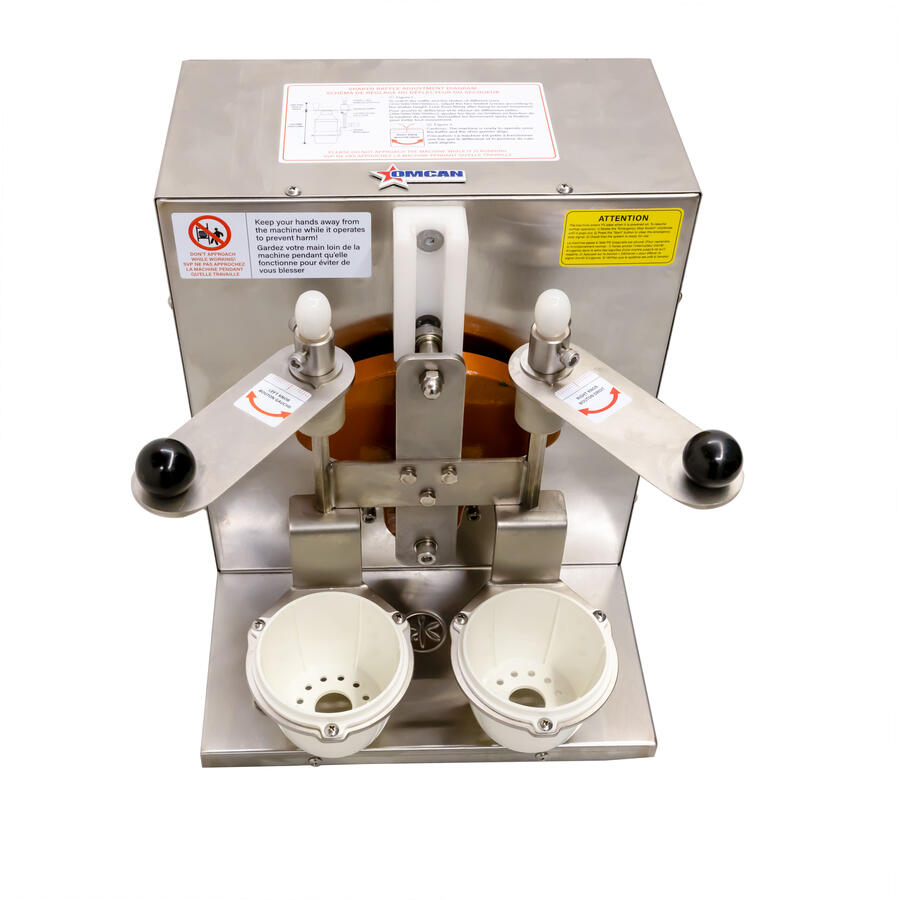 Omcan FP-CN-0200 Bubble Tea Shaking Machine, Double Cup Holders, 500-700 mL Capacity, 60W, Stainless Steel