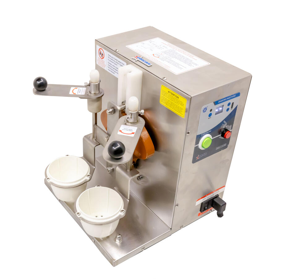 Omcan FP-CN-0200 Bubble Tea Shaking Machine, Double Cup Holders, 500-700 mL Capacity, 60W, Stainless Steel