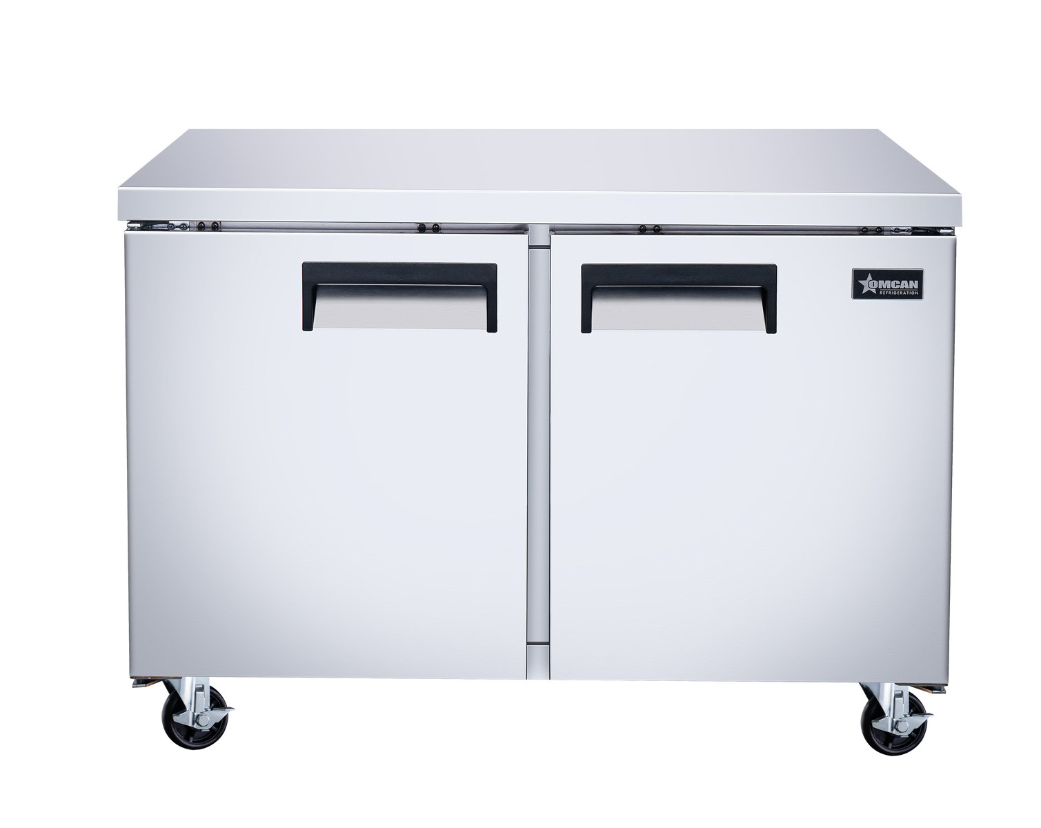 Omcan 50055 47" Two Door Undercounter Freezer, 12 cu.ft., Stainless Steel, R290 Refrigerant, Digital Controller