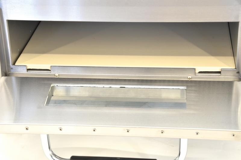 Omcan PE-CN-3200-D 27 In. Countertop Double Chamber Electric Pizza Oven, 18" x 18" Quartz Chambers, 3,200W, 240V