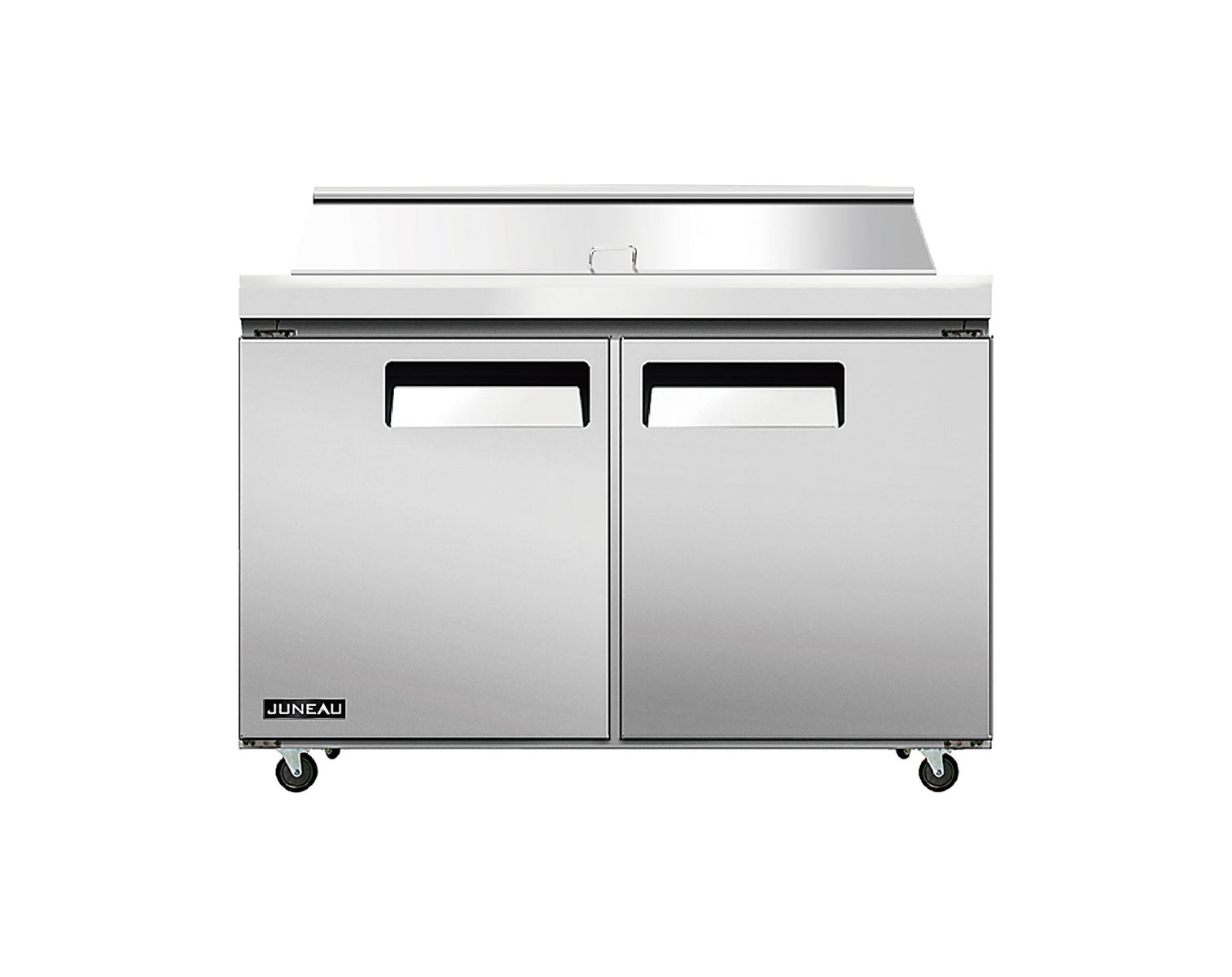 Omcan PT-TH-1194-HC 48 In. Juneau Refrigerated Prep Table, 2-Door, 12.96 Cu. Ft., R290