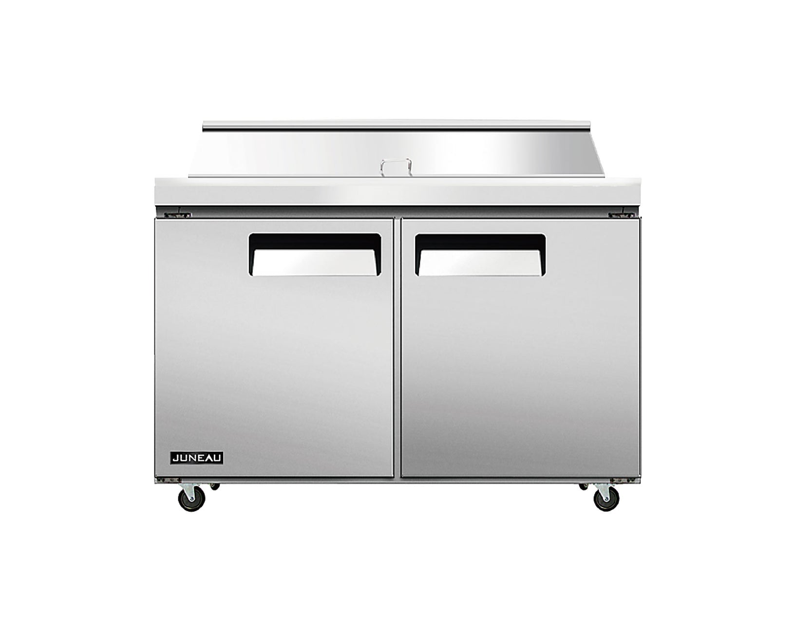 Omcan PT-TH-1194-HC 48 In. Juneau Refrigerated Prep Table, 2-Door, 12. ...