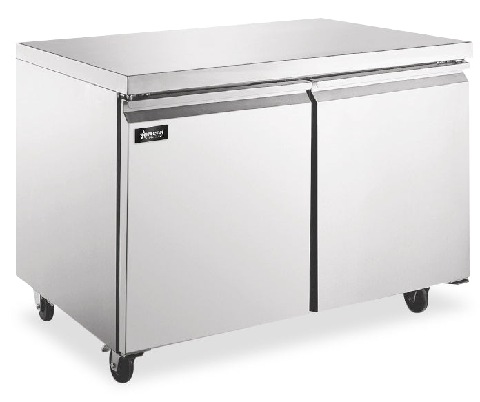 Omcan FR-CN-0686-HC 27 In. Stainless Steel Undercounter Freezer, 6.3 Cu. Ft., Single Door, R290