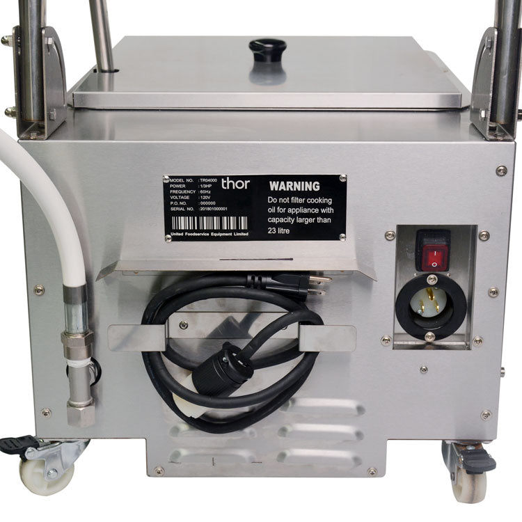 Omcan OF-CN-0023 Oil Filtering Machine, 23L Capacity, 1/3 HP, Stainless Steel 304 Tank