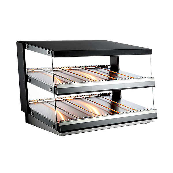 Omcan DW-CN-0102 38 In. Countertop Pass-Through Display Warmer, 102L (3.6 Cu. Ft.), Tempered Glass