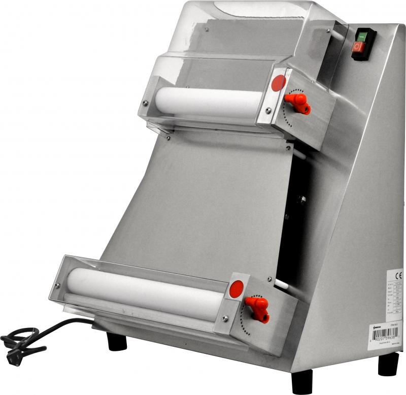 Omcan BE-CN-0400 Pizza Dough Moulder, 16 In. Max Roller Width, 370W, Adjustable Thickness and Diameter