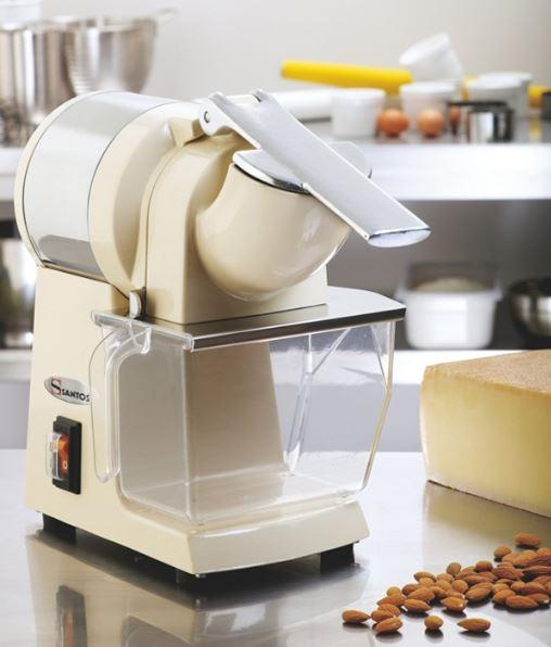 Omcan 40619 Santos 02 Cheese Grater, 110 lb/hr Output, 650W, 1800 RPM, Safety Switch