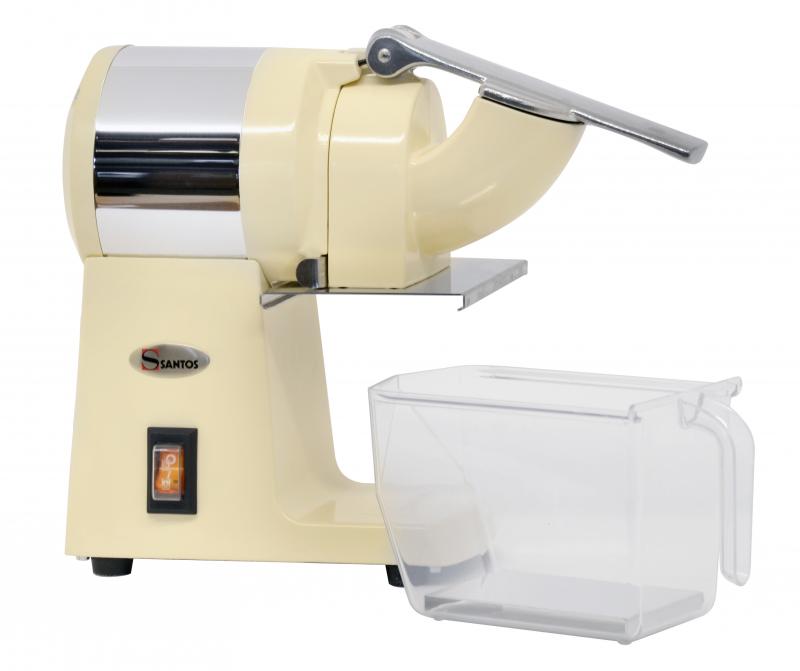 Omcan 44023 Santos 09 Heavy-Duty Countertop Ice Shaver, 220 lb/hr Output, 650W, Adjustable Disc