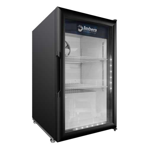 Omcan 41214 VR06 21 In. Elite Series Countertop Swing Door Refrigerator, 5.1 Cu. Ft., LED Lighting, Self-Closing Door