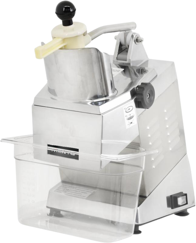 Omcan FP-IT-0300 Heavy-Duty Food Processor, 6 In. Feed Opening, 520W, 300 RPM, 7 Qt. Collection Bin