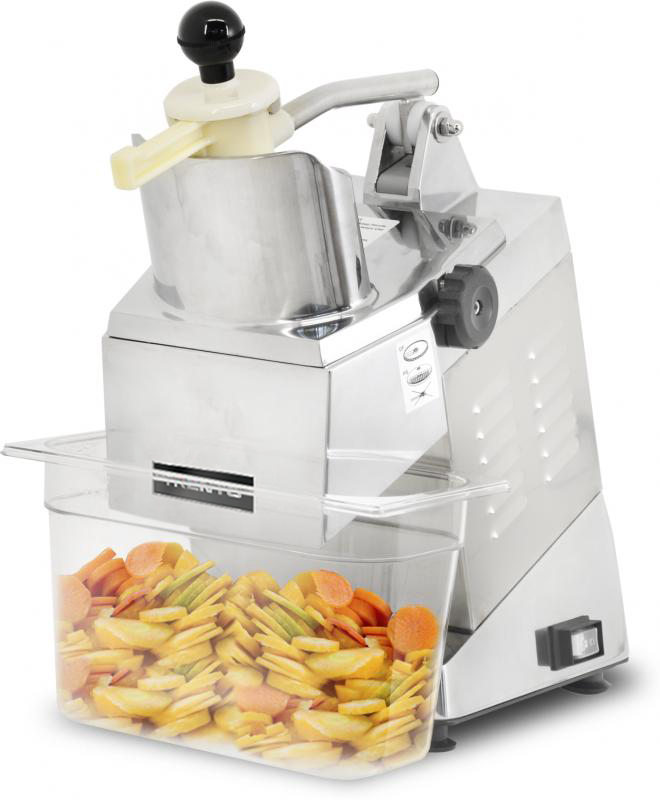 Omcan FP-IT-0300 Heavy-Duty Food Processor, 6 In. Feed Opening, 520W, 300 RPM, 7 Qt. Collection Bin