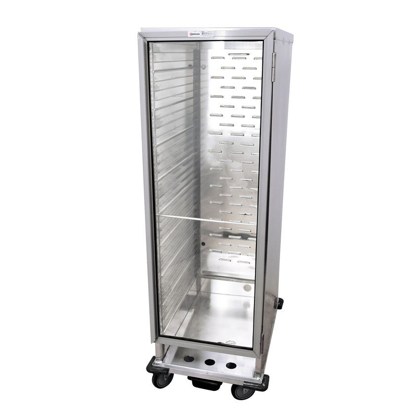 Omcan 31833 22 In. Insulated Heated Proofer Cabinet, 35-Pan Capacity, Casters