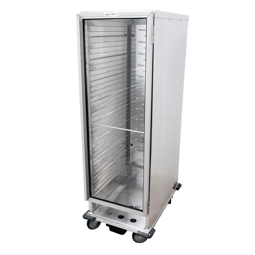 Omcan 31833 22 In. Insulated Heated Proofer Cabinet, 35-Pan Capacity, Casters