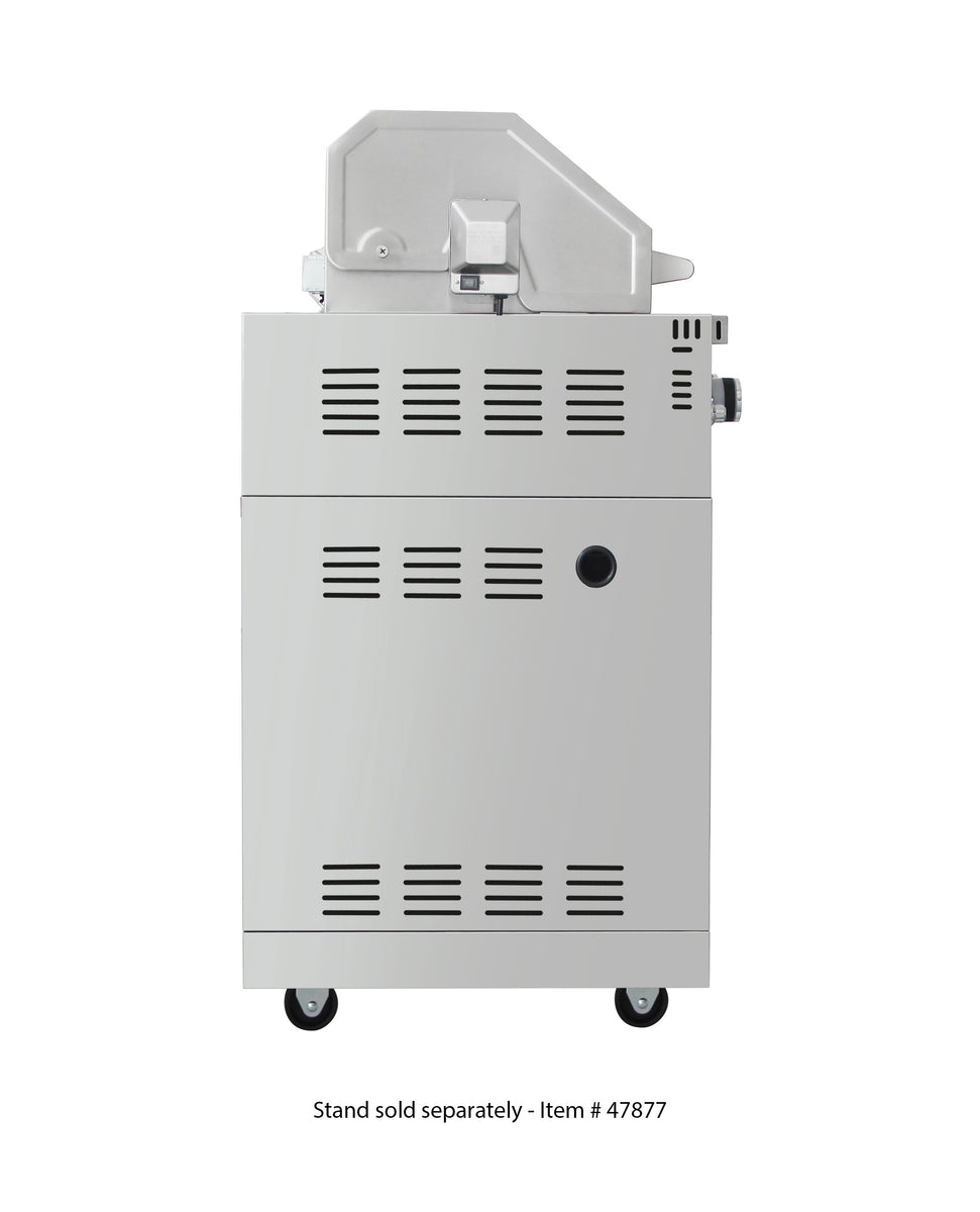 Omcan CE-CN-0030-B LP 30 In. Built-In Propane BBQ Grill, 5 Burners, 58,000 BTU, Rotisserie Kit, LED Lighting
