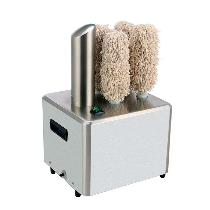 Omcan GP-CN-0005 Glass Polisher, 5 Brushes, 330 Glasses/hr, 1,350W, Stainless Steel