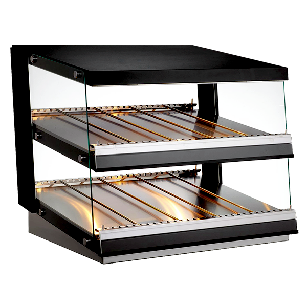 Omcan DW-CN-0065 24 In. Countertop Pass-Through Display Warmer, 65L (2.29 Cu. Ft.), Tempered Glass