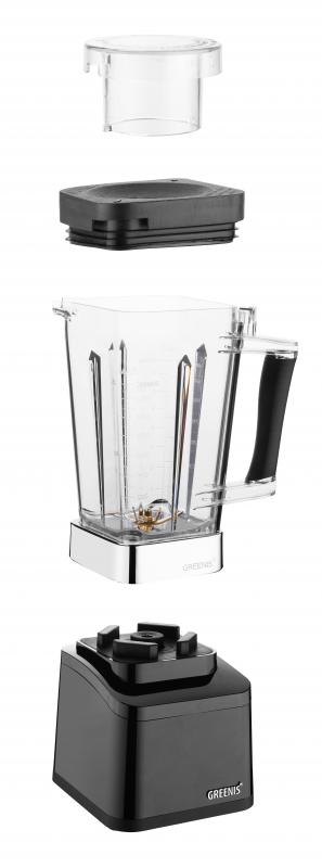 Omcan BL-CN-1000 Brushless DC Motor Blender, 2L Jug, 1,000W, 7 Pre-Programmed Cycles, Touch Panel
