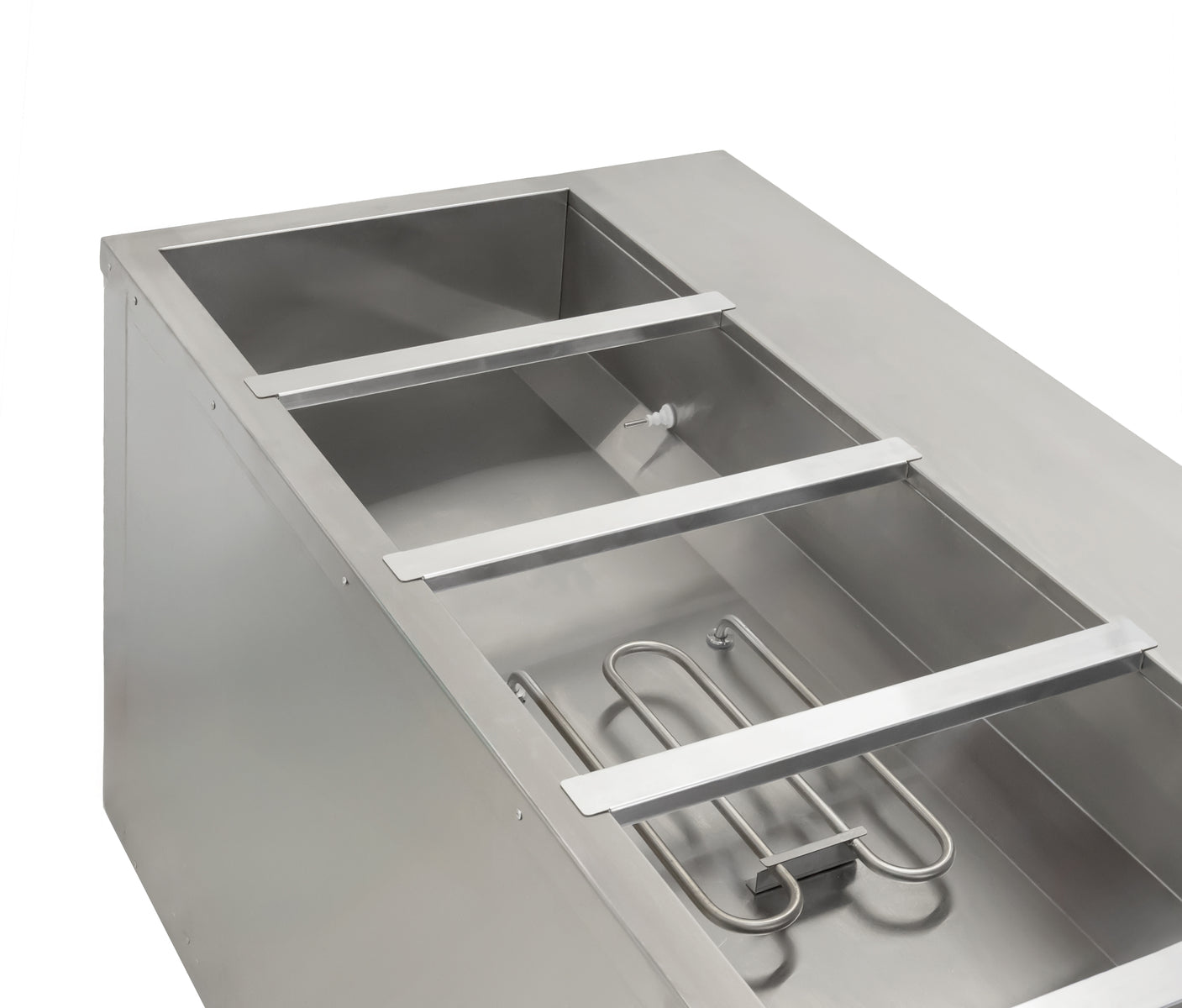 Omcan FW-CN-0005-C 72 In. Electric Steam Table, 5 Pans, Single Water Tank, Storage Cabinet, 4,000W, 240V