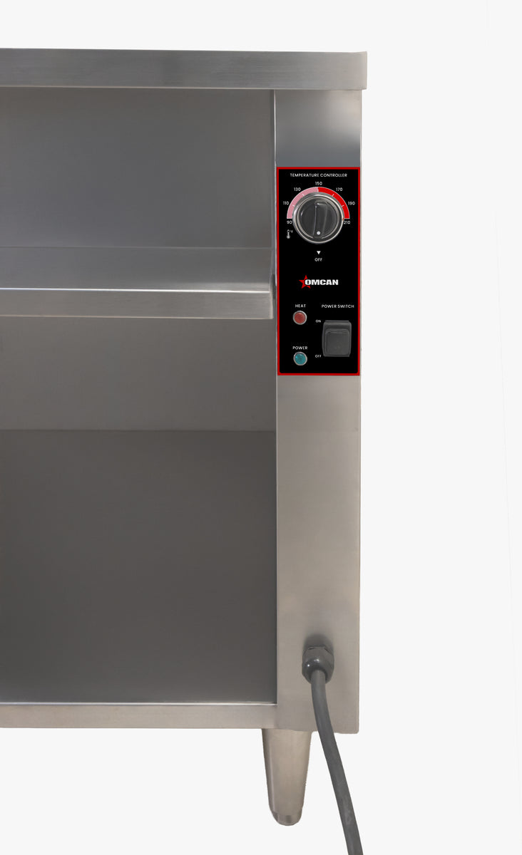 Omcan FW-CN-0005-C 72 In. Electric Steam Table, 5 Pans, Single Water Tank, Storage Cabinet, 4,000W, 240V