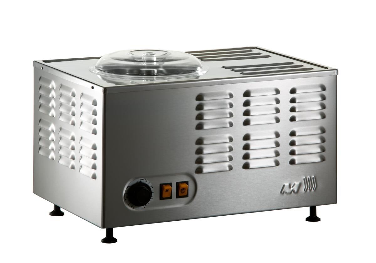 Omcan 58179 Stella Musso Stella Ice Cream Maker, 3L Bowl, 1.5L Ingredient Capacity, 250W, 100% Made in Italy