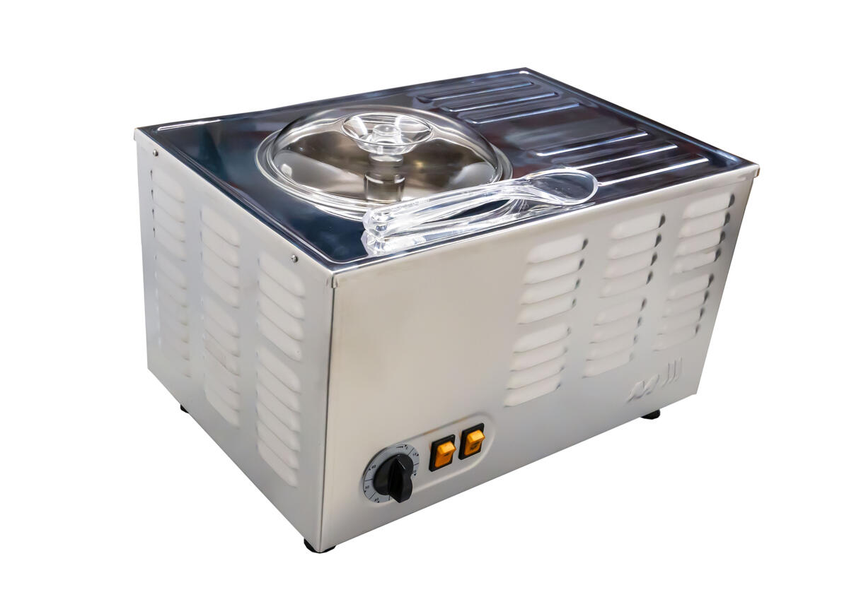 Omcan 58179 Stella Musso Stella Ice Cream Maker, 3L Bowl, 1.5L Ingredient Capacity, 250W, 100% Made in Italy