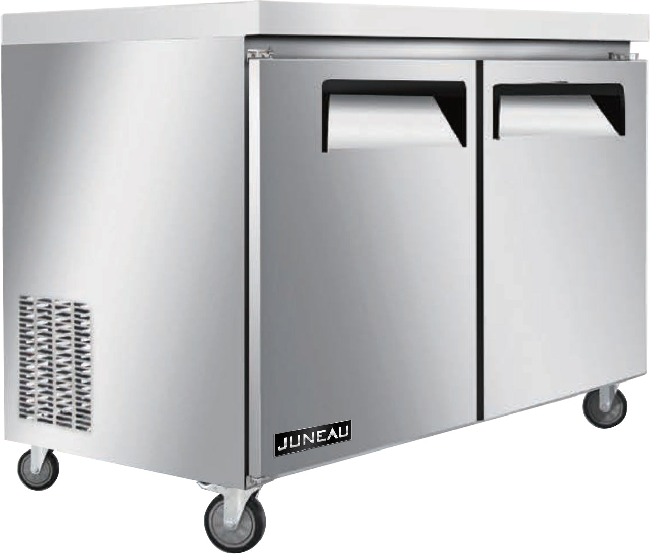 Omcan FR-TH-0008-HC 36 In. Undercounter Freezer, 2-Door, 4.9 Cu. Ft., R290 Refrigerant