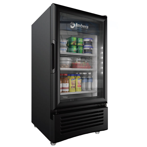 Omcan 45801 VR04 19 In. Imbera Elite Countertop Swing Door Refrigerator, 4 Cu. Ft., LED Lighting, Self-Closing Door