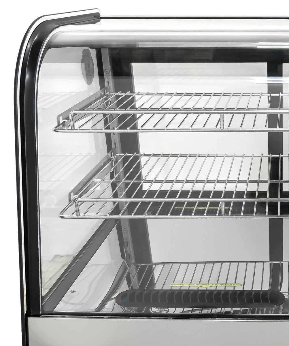 Omcan RS-CN-0120-4D 28 In. Drop-In Curved Glass Refrigerated Display Showcase, 88L (3.1 Cu. Ft.), R290