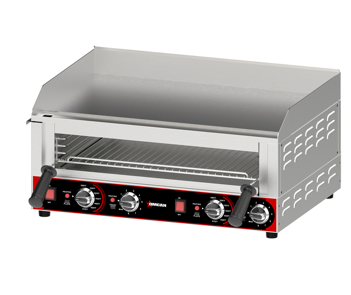 Omcan CE-CN-10213 29 In. Countertop Griddle with Toaster Chamber, 7,600W, 240V