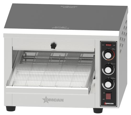Omcan CE-CN-0356 48 In. Countertop Conveyor Toaster, 14 In. Belt, 3,600W, 240V, Dual Direction Belt