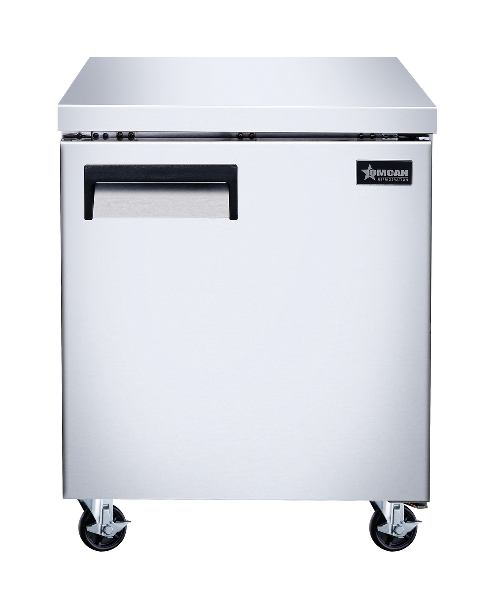 Omcan 50054 27" Stainless Steel Undercounter Refrigerator, 1 Door, 6.3 cu.ft., 115V