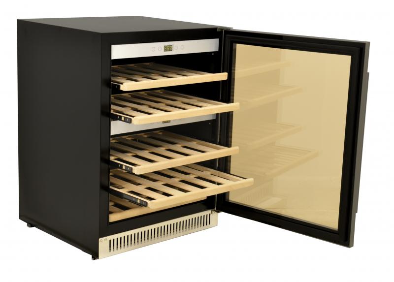Omcan WC-CN-0040-D 23 In. Vinovero Dual Zone Wine Cooler, 40-Bottle Capacity, Stainless Steel Door, R600a