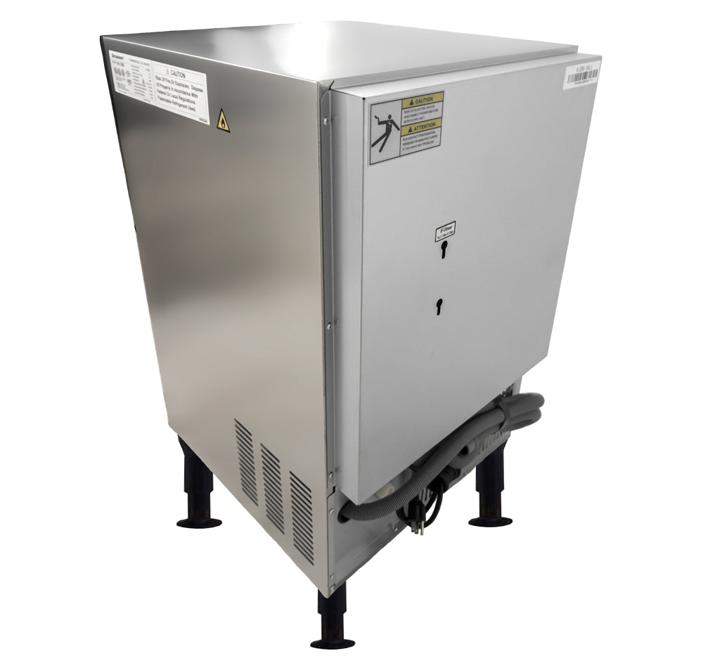 Omcan IC-CN-0089S 19.7 In. Ice Maker, 79 lb/Day, 33.1 lb Bin, Full Cube, Air Cooled, Energy Star